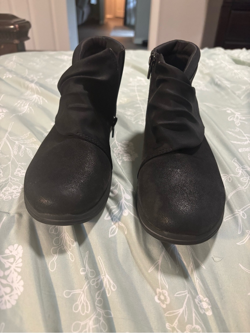 Cloudsteppers by Clarks Black Ankle Booties